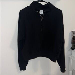 Black Premium Fleece PINK Sweater